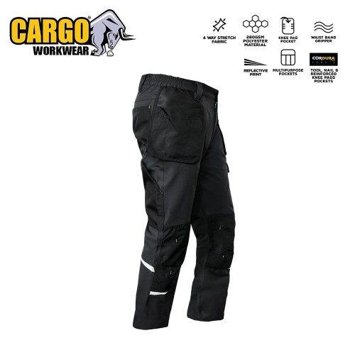 Cargo Stallone Polyester Stretch Trousers