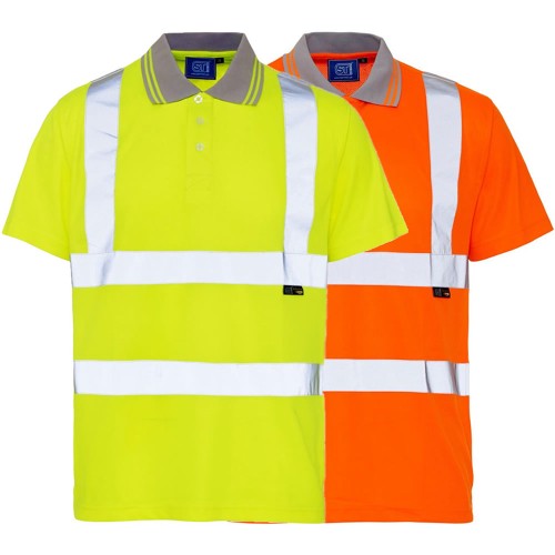 Hi-Vis Breathable Polyester Polo Shirt