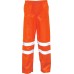 Hi-Vis Breathable Over Trousers Waterproof PU Durable Fabric