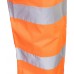 Hi-Vis Breathable Over Trousers Waterproof PU Durable Fabric