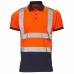 Hi Vis Two Tone Polo Shirt 100% Polyester