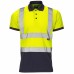 Hi Vis Two Tone Polo Shirt 100% Polyester