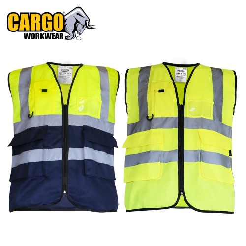 Cargo Hi-Vis Vest with Multi Pockets & ID Holder