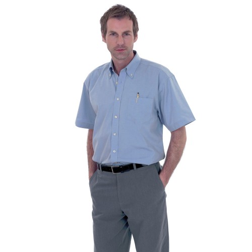 UC702 Gents Oxford Wrinkle Free Short Sleeve Shirt