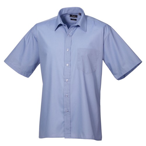 PR202 Gents Short Sleeve Poplin Shirt