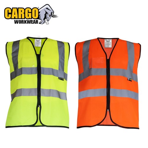 Cargo Hi-Vis Vest With Zip Fastening And ID Pocket