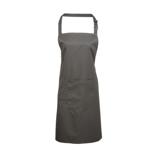 PR154 Bib Apron With Front Pocket