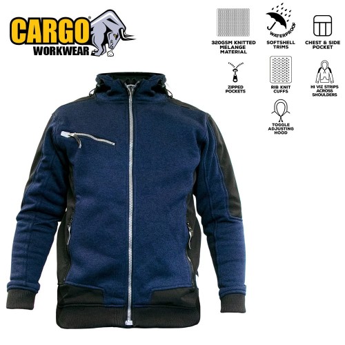 Cargo Action Zip Up Hoodie