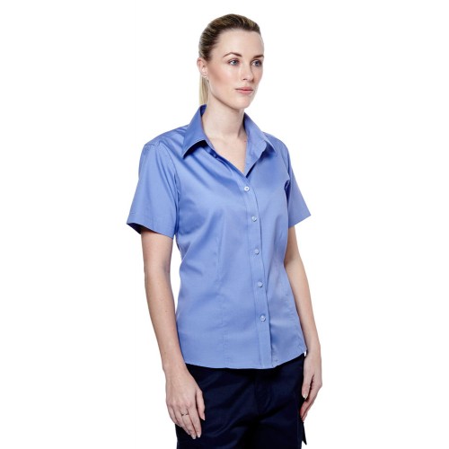 UC704 Ladies Oxford Standard Blouse Short Sleeve