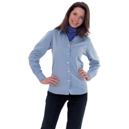 UC703 Ladies Oxford Standard Blouse with Panels/Darts