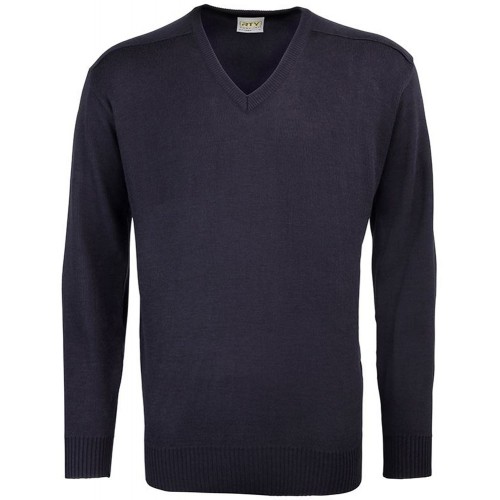 RT020 Unisex Acrylic V Neck Plain Jumper