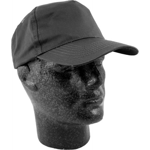 Cargo Polycotton Black Baseball Cap - Suitable for LOGO