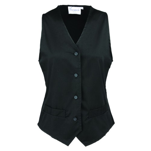 PR621 Ladies Polycotton Hospitality Waistcoat