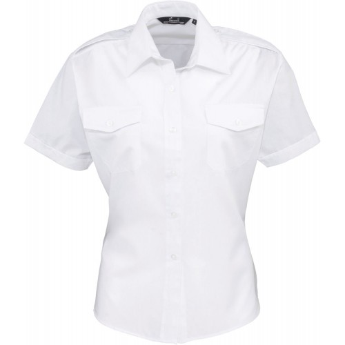 PR312 Ladies Short Sleeve Pilot Shirt
