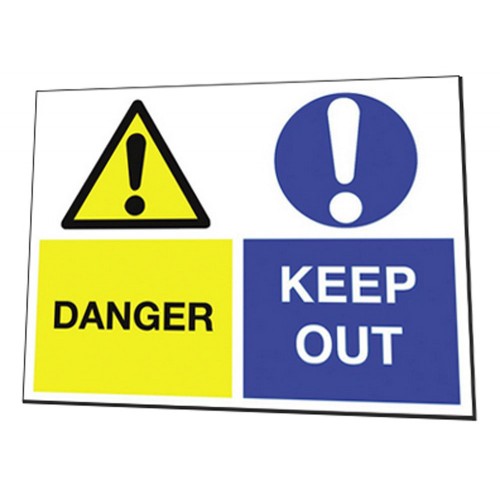 Dibond Aluminium Safety Sign 400mm x 300mm
