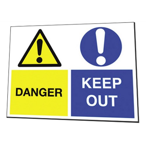 Dibond Aluminium Safety Sign 400mm x 300mm