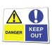 Dibond Aluminium Safety Sign 400mm x 300mm