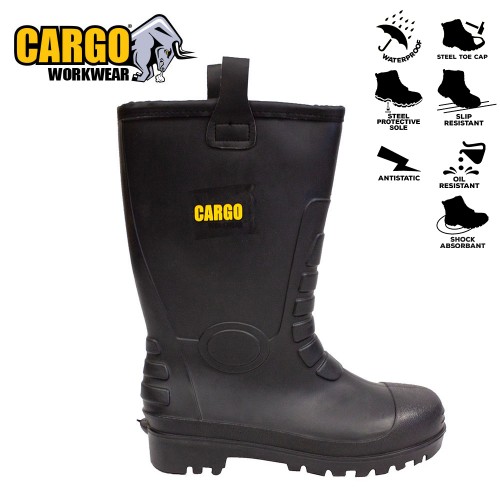 Cargo Decca PVC Lined Rigger Boot S5 SRC