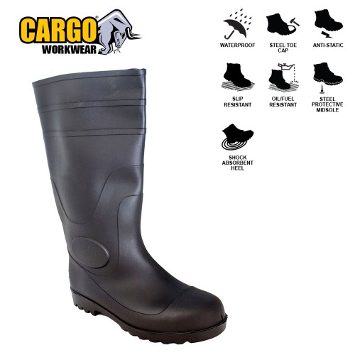 Cargo PVC Safety Wellies Boot S5 FO SR