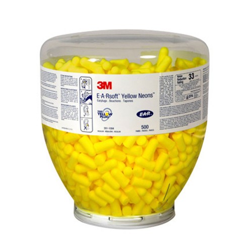 3M EAR Neon Soft Yellow Earplugs (Refill Bottle)
