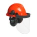 Kit 3 Helmet with attachable Ear Muffs & Polycarbonate Visor