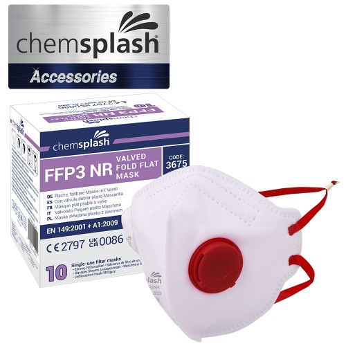 Chemsplash FFP3 Valved Fold Flat Mask