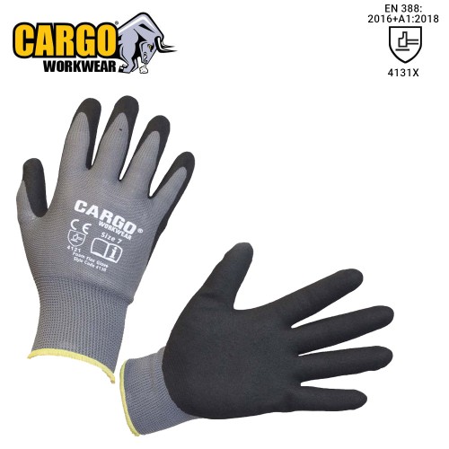 Cargo Foam Flex Sandy Nitrile Glove