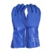Triple Dipped Blue PVC Chemical Resistant Gauntlet 12