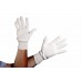 Bleached Cotton Glove - Open Wrist