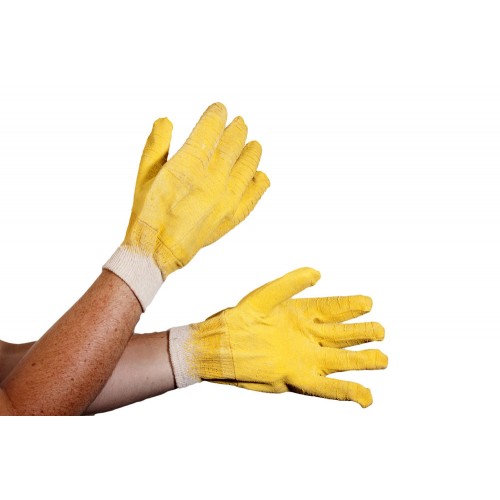 Latex Crinkle Cut Dipped Glove