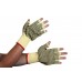 Kevlar PVC Dot Fingerless Glove