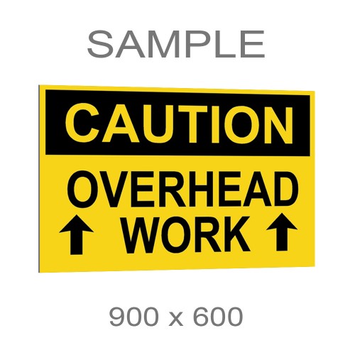 Dibond Aluminium Safety Sign 900mm x 600mm