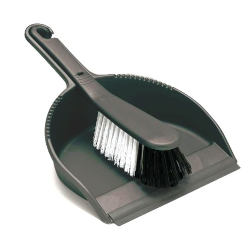 Soft Handle Dust Pan & Brush Set