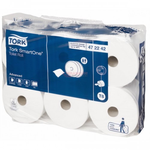 Tork Smart One 2 Ply Toilet Roll (6PK)