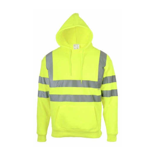 Hi-Vis Polyester Hoodie Sweatshirt - Without Zip