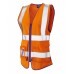 Lynmouth Ladies Fitting Hi-Viz Vest with Zip & ID Pocket