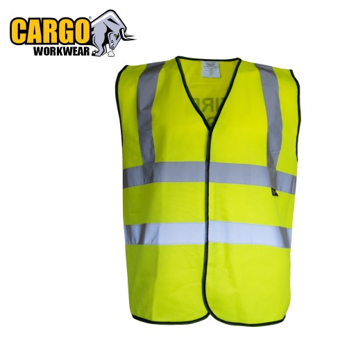 Hi Vis Vest YELLOW Size XL  Complete with Fire Warden text