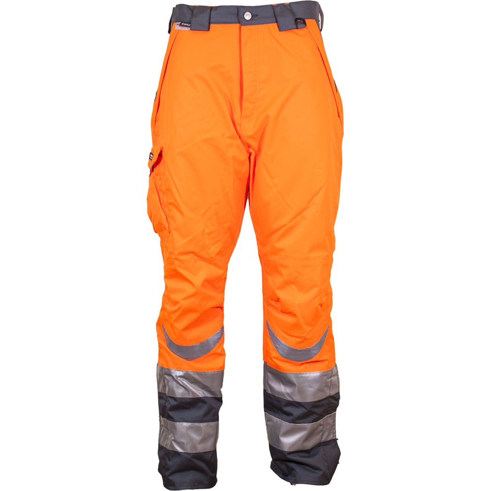 700STOR Safety Pants: Orange Hi Vis Waterproof 5X