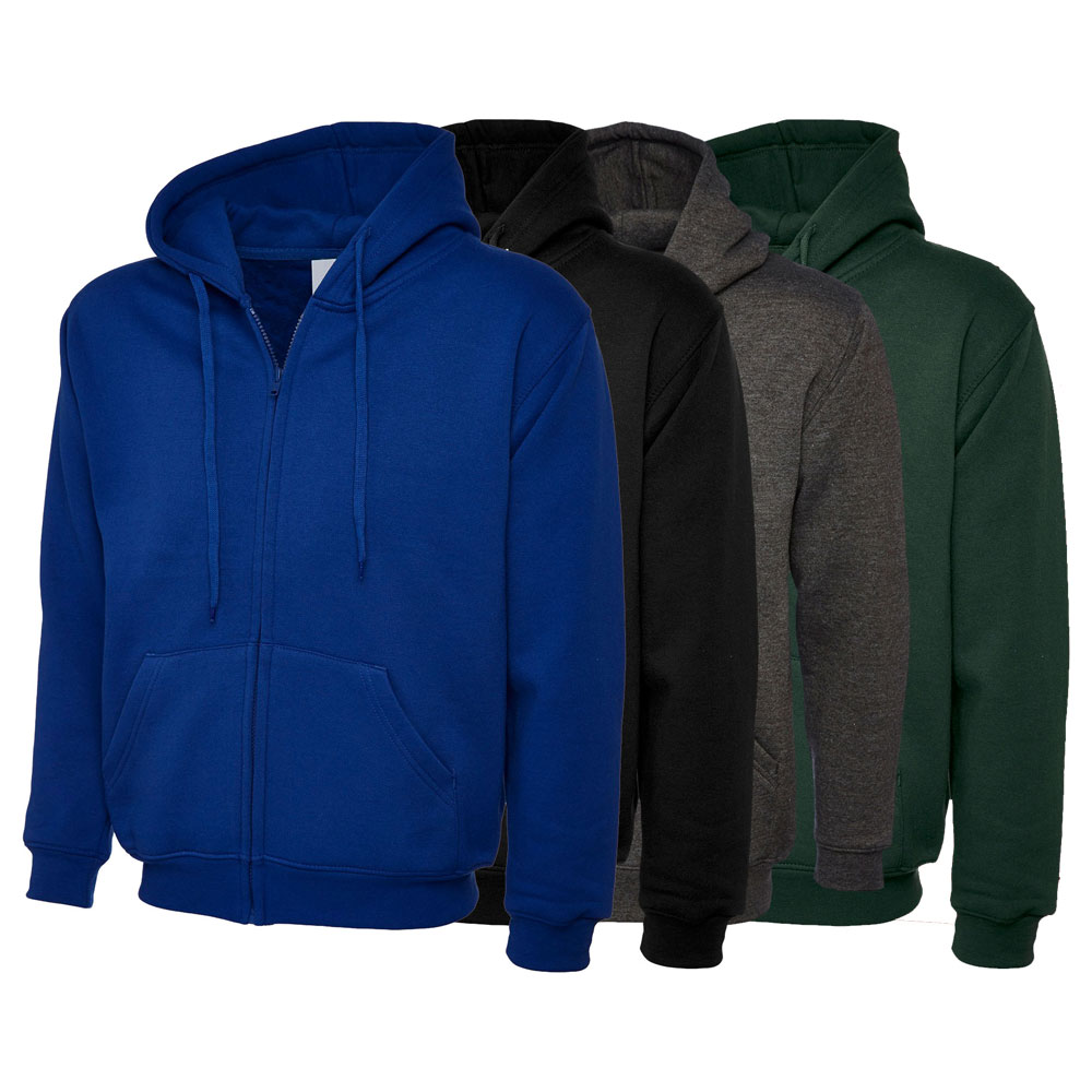 Uneek Clothing Felpa Classica Con Cappuccio E Zip Intera Per - Foto 3